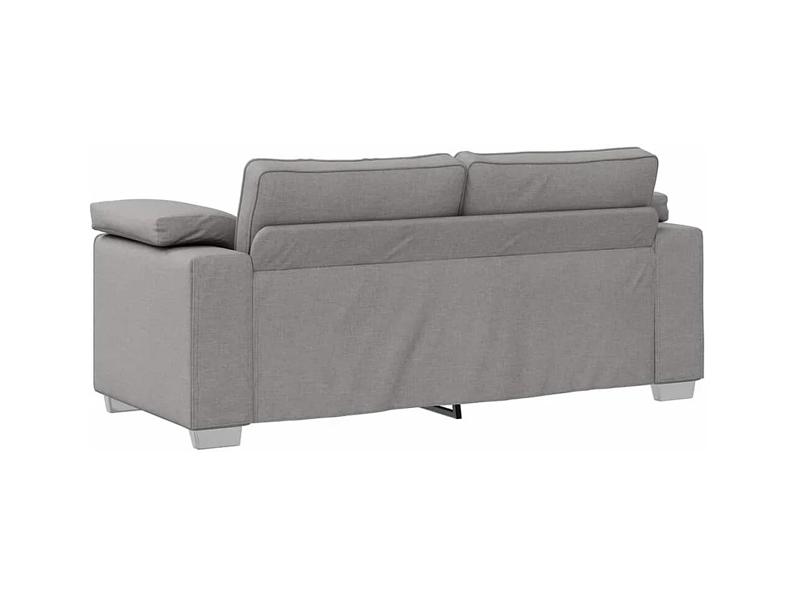 Canapé 2 places | Sofa pour Salon  avec coussin Gris nuage 180x77x82 cm tissu