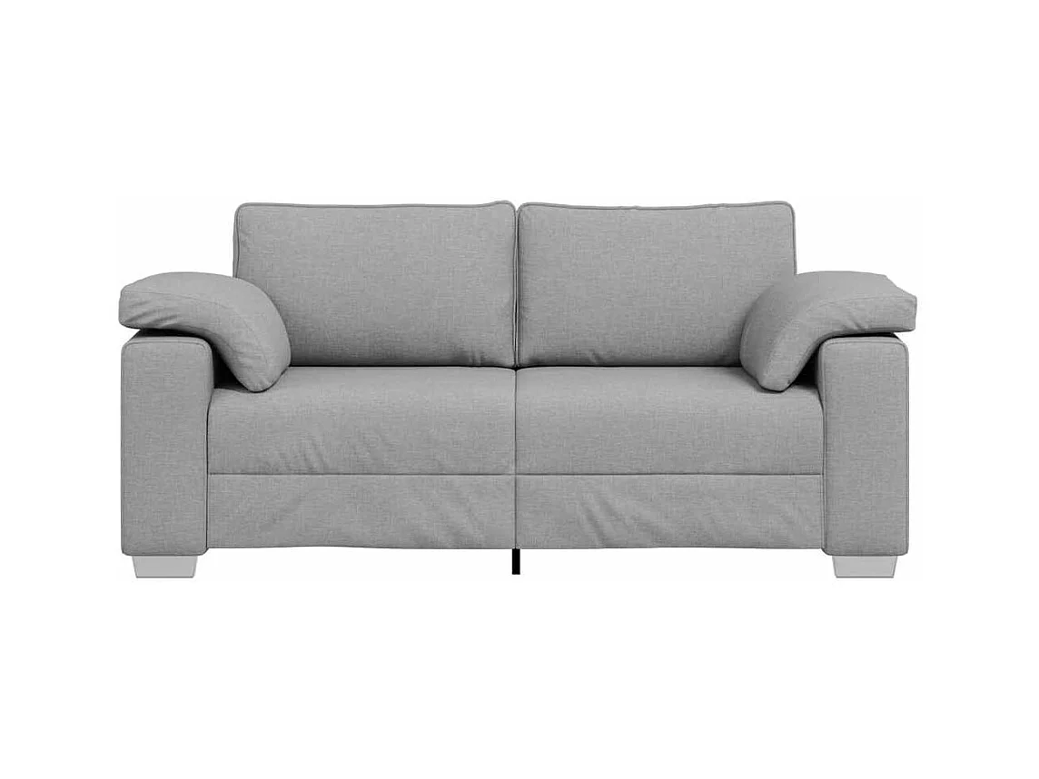 Canapé 2 places | Sofa pour Salon  avec coussin Gris nuage 180x77x82 cm tissu