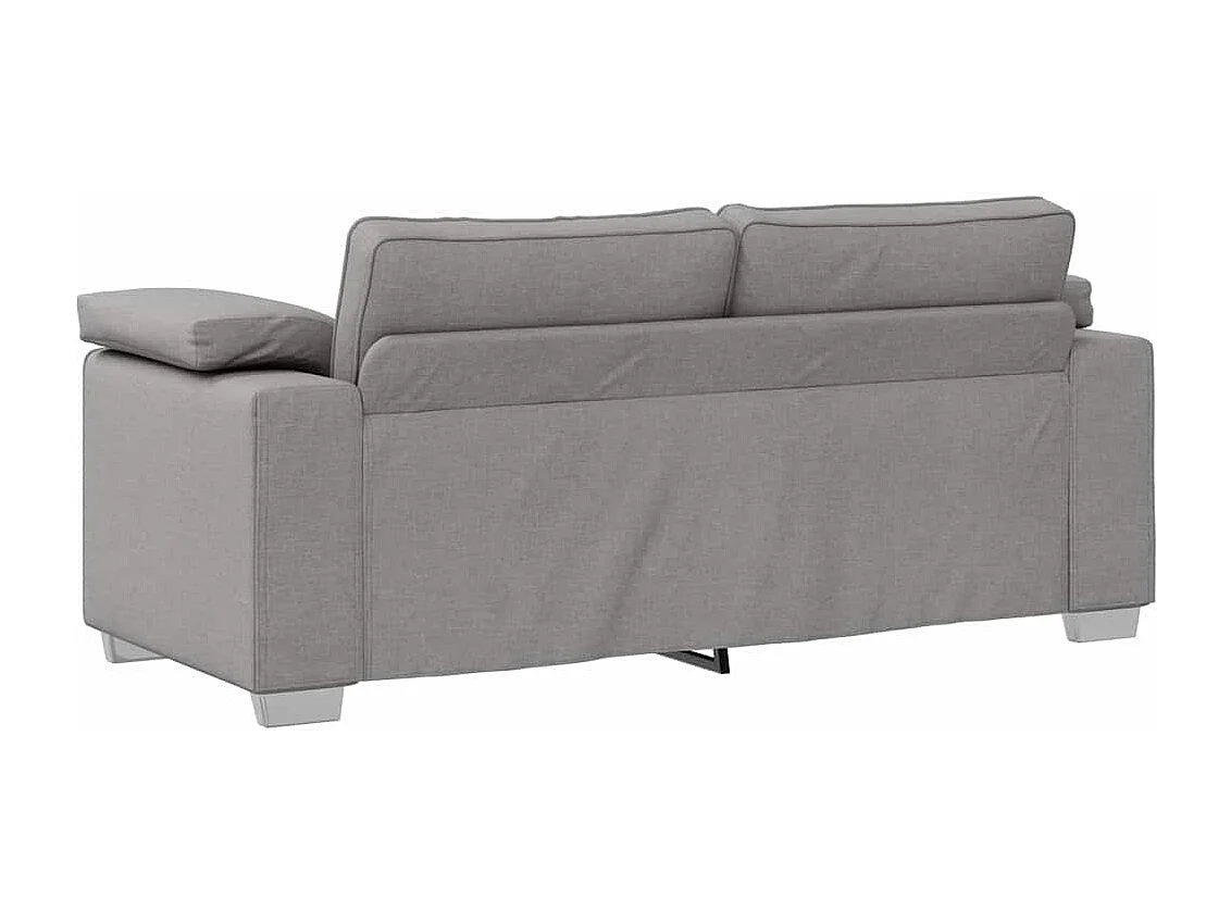 Canapé 2 places en tissu gris 180x77x82 cm