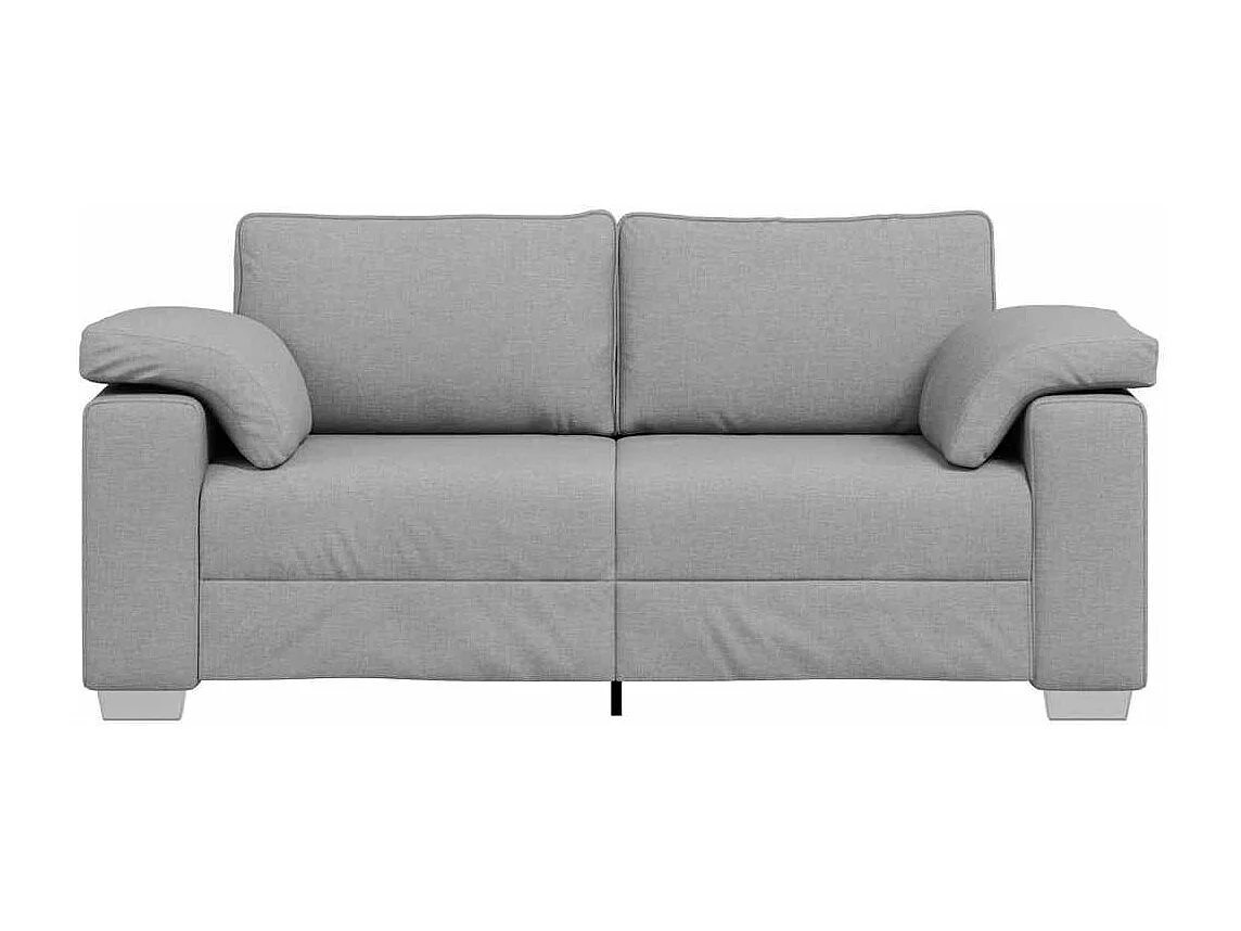 Canapé 2 places en tissu gris 180x77x82 cm