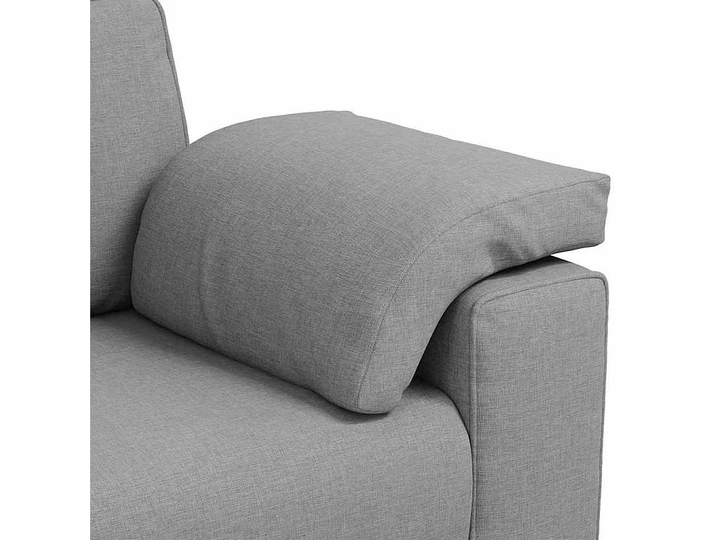 Canapé 2 places en tissu gris 180x77x82 cm