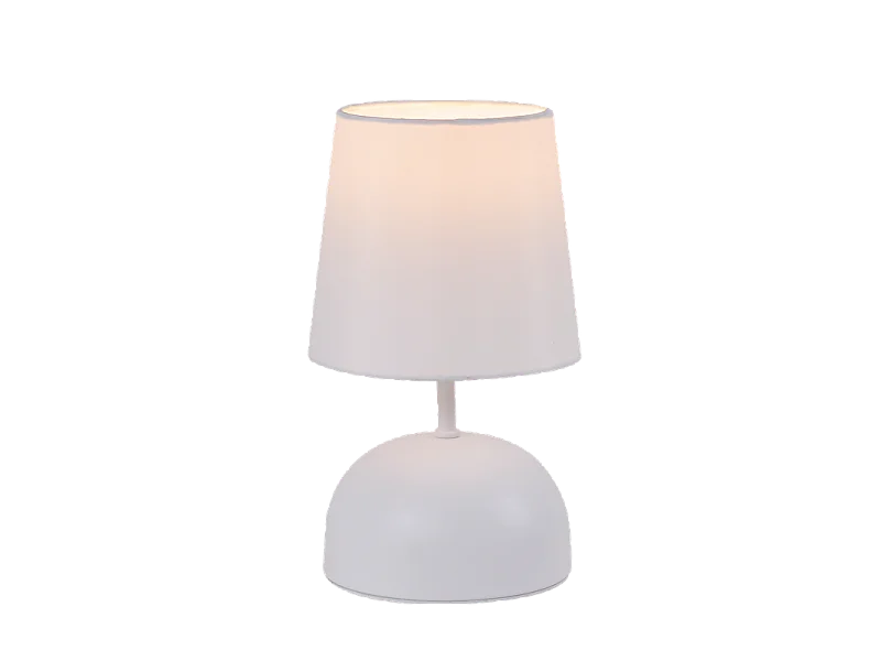 NETTLIFE Lampe de chevet avec câble lampe de table en tissu blanc lit de chambre moderne avec câble sans ampoule
