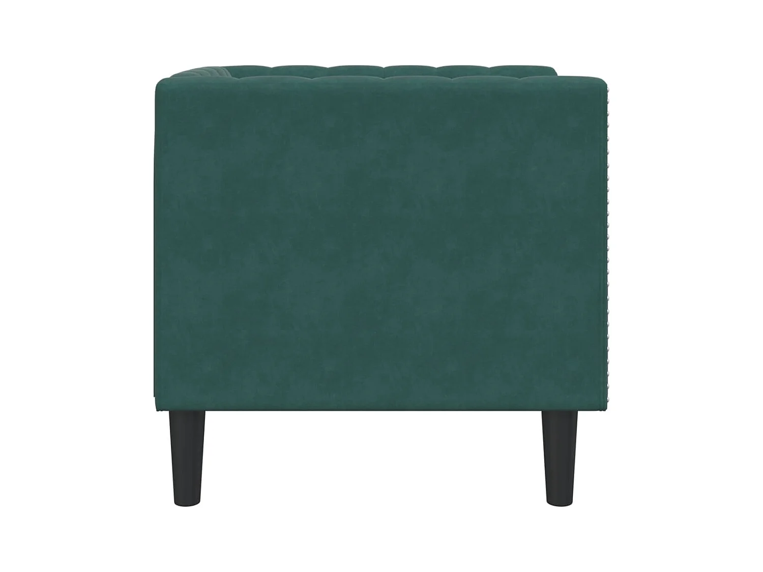 Fauteuil salon | Chaise Confortable | Fauteuil Chesterfield vert foncé velours