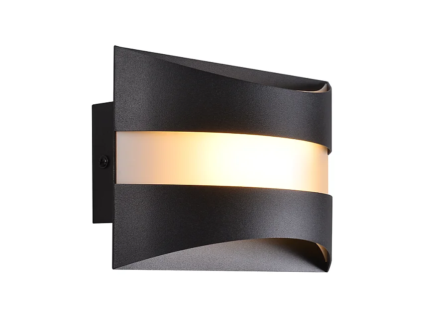 Applique murale LED Nettlife pour intérieur - Éclairage mural noir, éclairage vers le haut et vers le bas, 5W 3 000K, blanc chaud