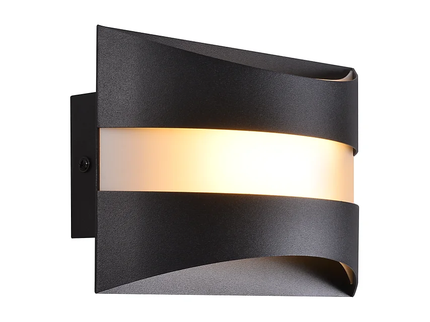 Applique murale LED Nettlife pour intérieur - Éclairage mural noir, éclairage vers le haut et vers le bas, 5W 3 000K, blanc chaud