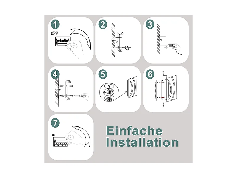 Applique murale LED d'intérieur Nettlife blanche - Design moderne 3000 K, éclairage mural blanc chaud 5 W, éclairage vers le haut et vers le bas