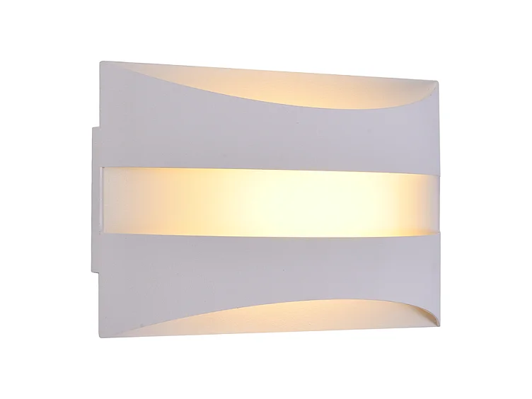 Applique murale LED d'intérieur Nettlife blanche - Design moderne 3000 K, éclairage mural blanc chaud 5 W, éclairage vers le haut et vers le bas