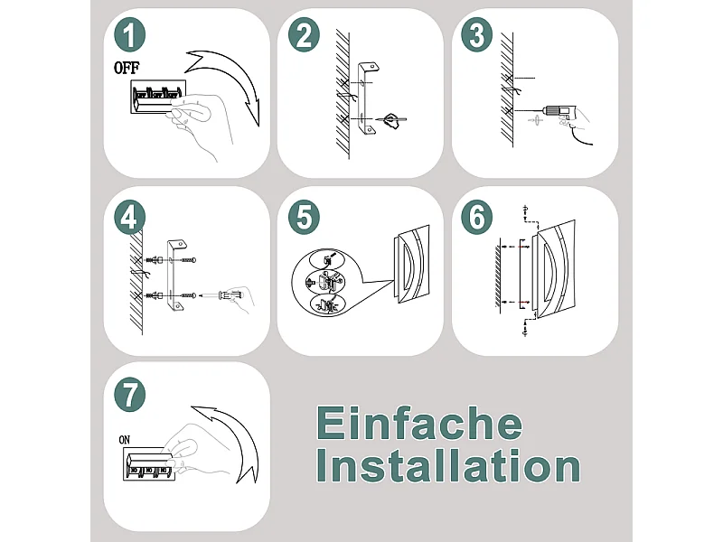 Nettlife Witte LED-wandlamp voor binnen - Modern design 3000K, 5W warmwitte wandverlichting, op- en neerwaartse verlichting