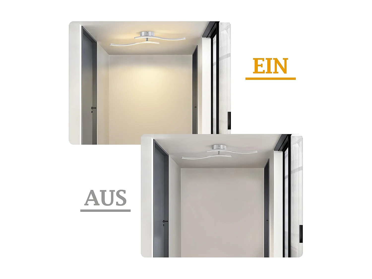 Lampa sufitowa LED Nettlife Silver, 12 W, nowoczesna lampa sufitowa o falistym designie, 3000 K, ciepła biel, oprawa oświetleniowa do salonu, sypialni