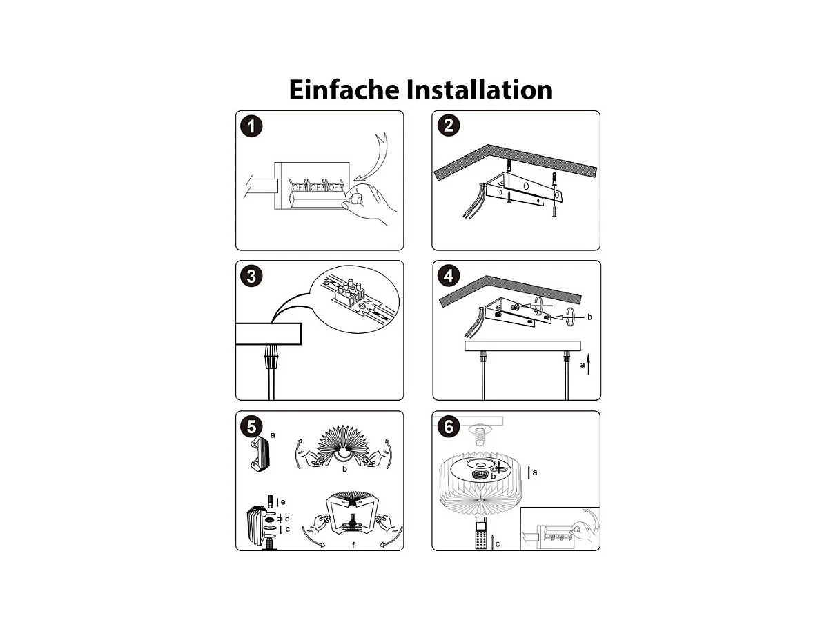 NETTLIFE Suspension table à manger lampe suspendue vintage - lampe suspendue salon salle à manger lampe 4 flammes blanc