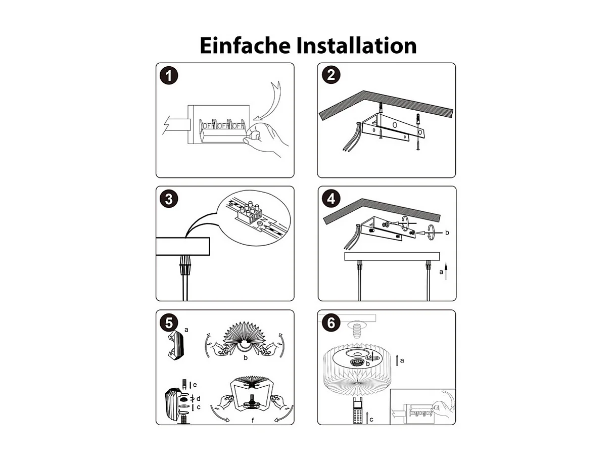 NETTLIFE Suspension table à manger lampe suspendue vintage - lampe suspendue salon salle à manger lampe 4 flammes blanc