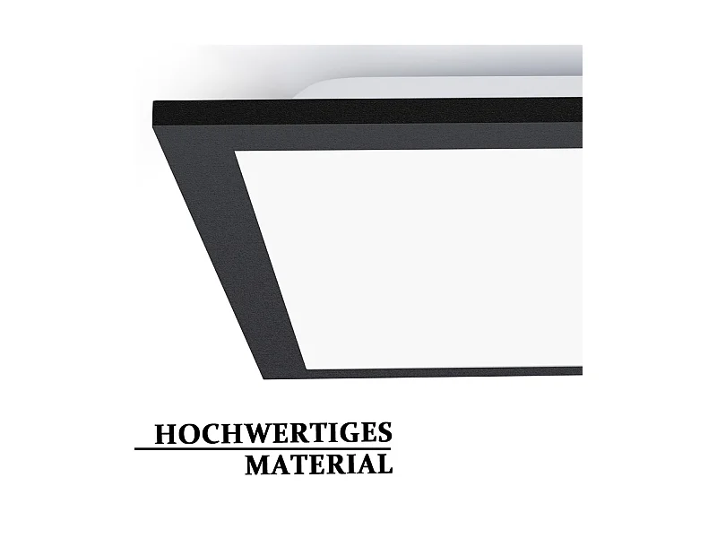 Plafonnier LED NETTLIFE 100x25 - panneau de plafond dimmable RGB changement de couleur longue lampe de plafond plate avec télécommande noire 24W