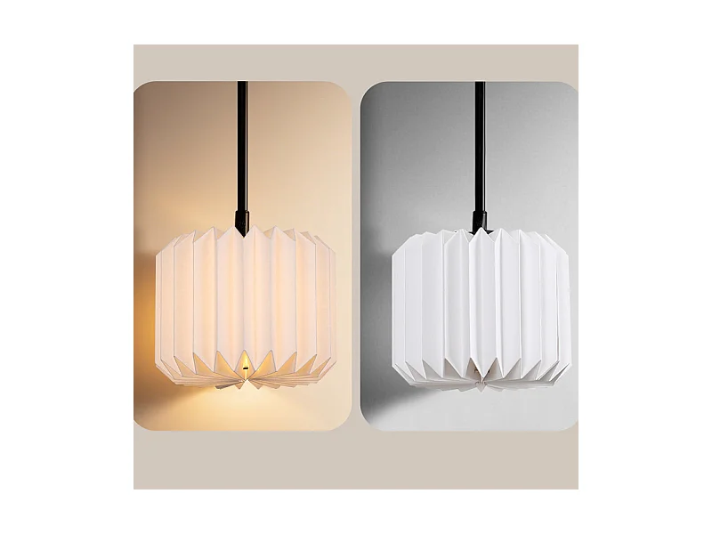 NETTLIFE Suspension table à manger lampe suspendue vintage - lampe suspendue salon salle à manger lampe 3 flammes blanc