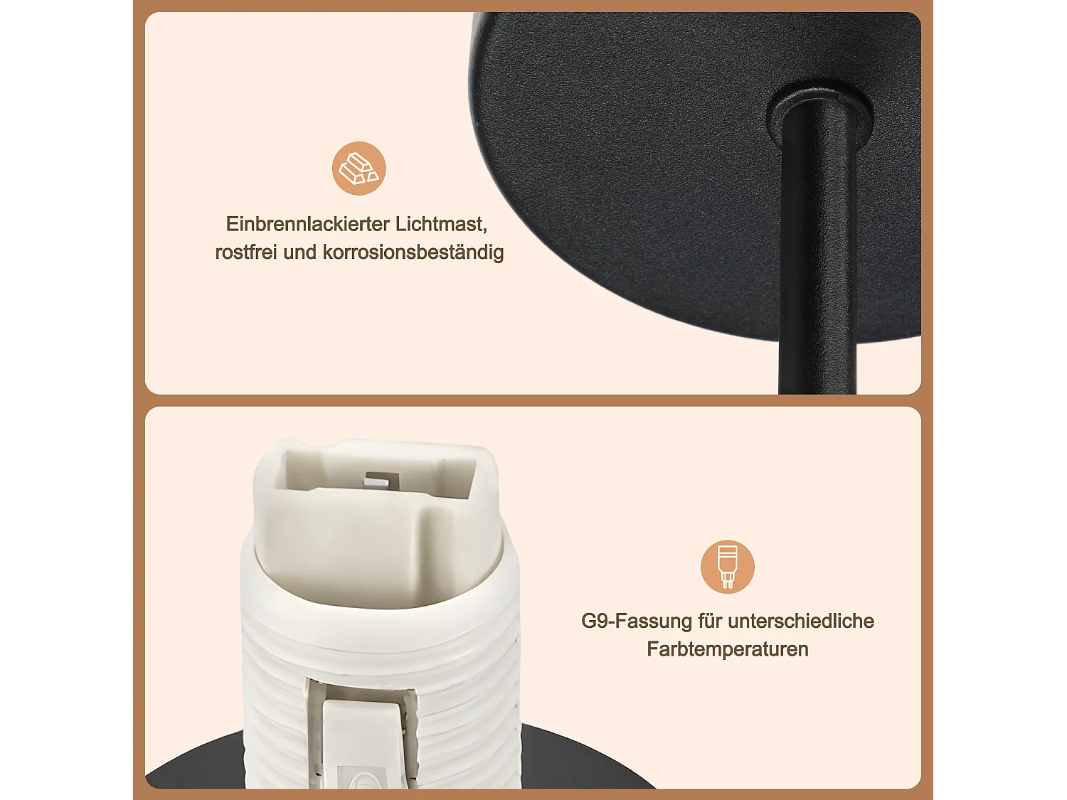 NETTLIFE Lampa sufitowa do salonu, lampa sufitowa w stylu vintage - biała lampa kuchenna, abażur papierowy, wzór industrialny G9