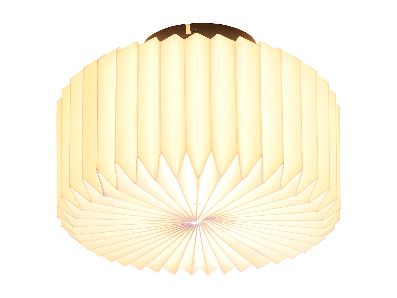 NETTLIFE Deckenleuchte Wohnzimmer Vintage Deckenlampe - Weiße Küchenlampe Papierlampenschirm Industriedesign G9