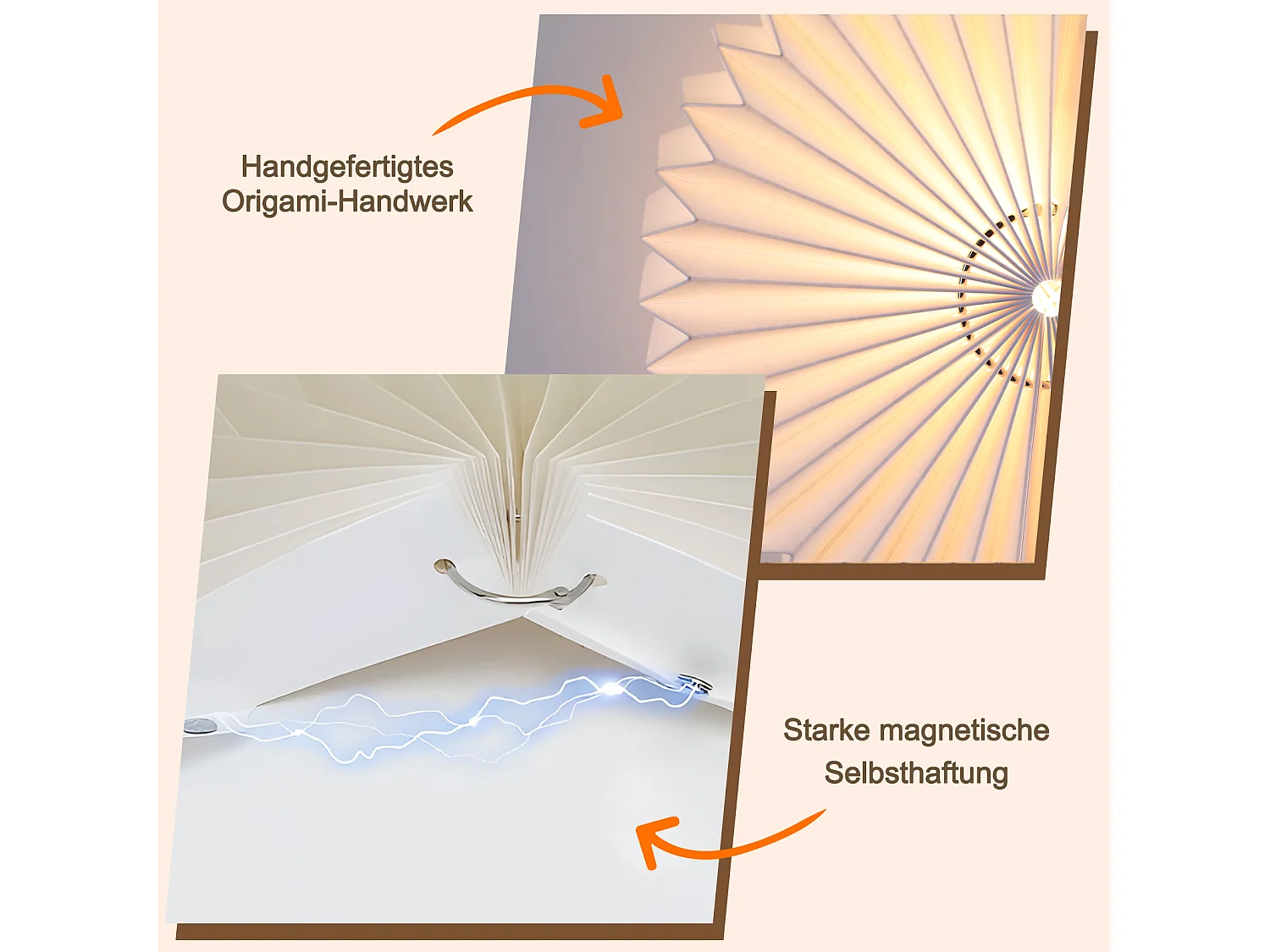 NETTLIFE Lampada da soffitto vintage per soggiorno - Lampada da cucina bianca con paralume in carta dal design industriale G9