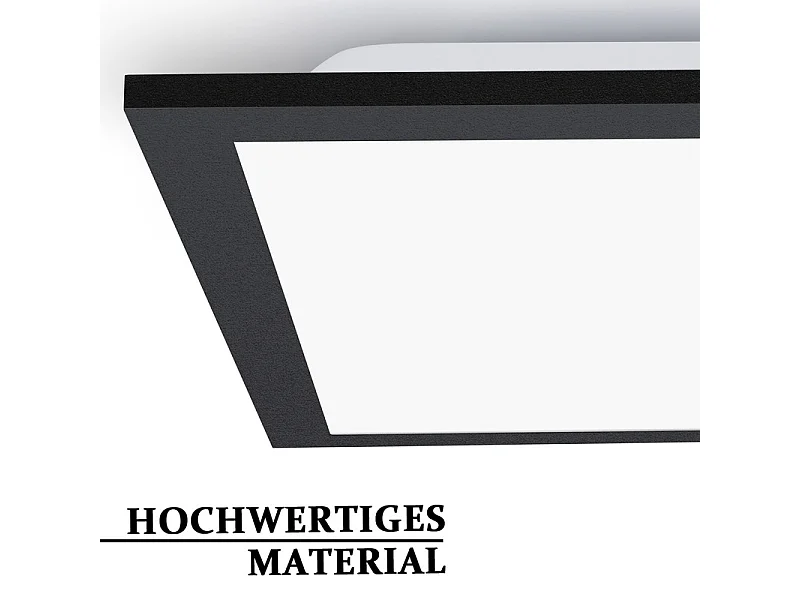 Panel LED NETTLIFE 120 x 30 cm, ściemnialny, długi, zmieniający kolor panel sufitowy RGB z pilotem, 39 W, czarny