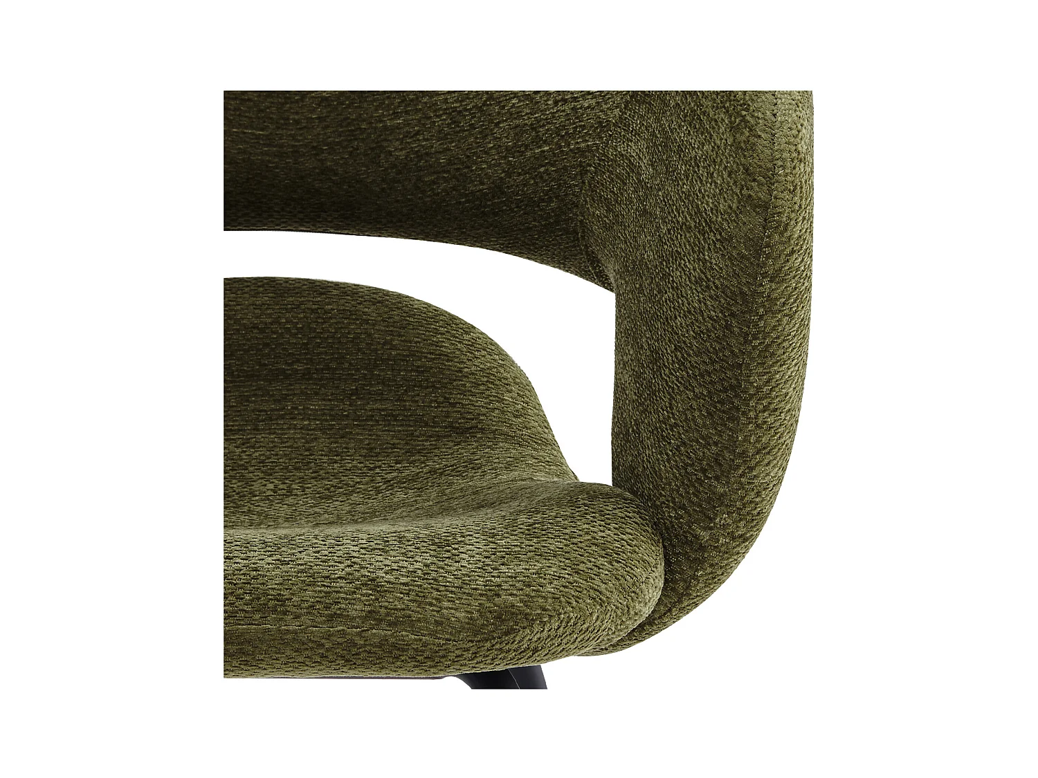 TRAVIS-Poltrona da tavolo in tessuto Luxury Kaki