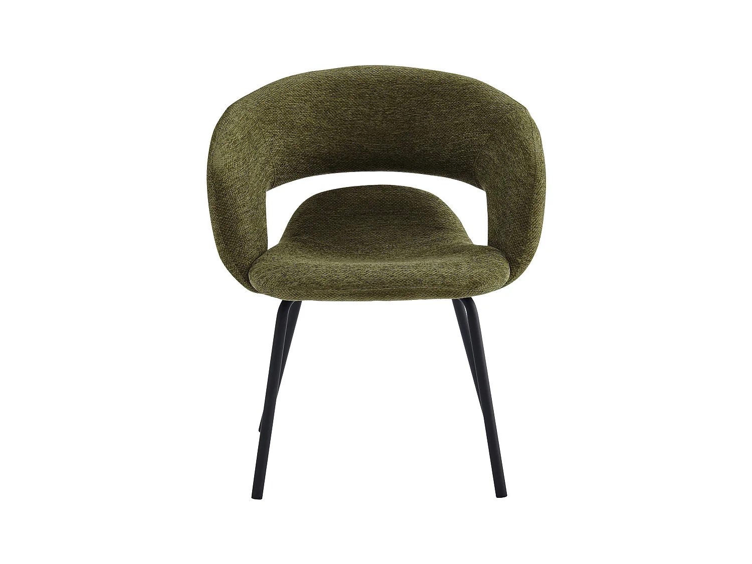 TRAVIS-Poltrona da tavolo in tessuto Luxury Kaki