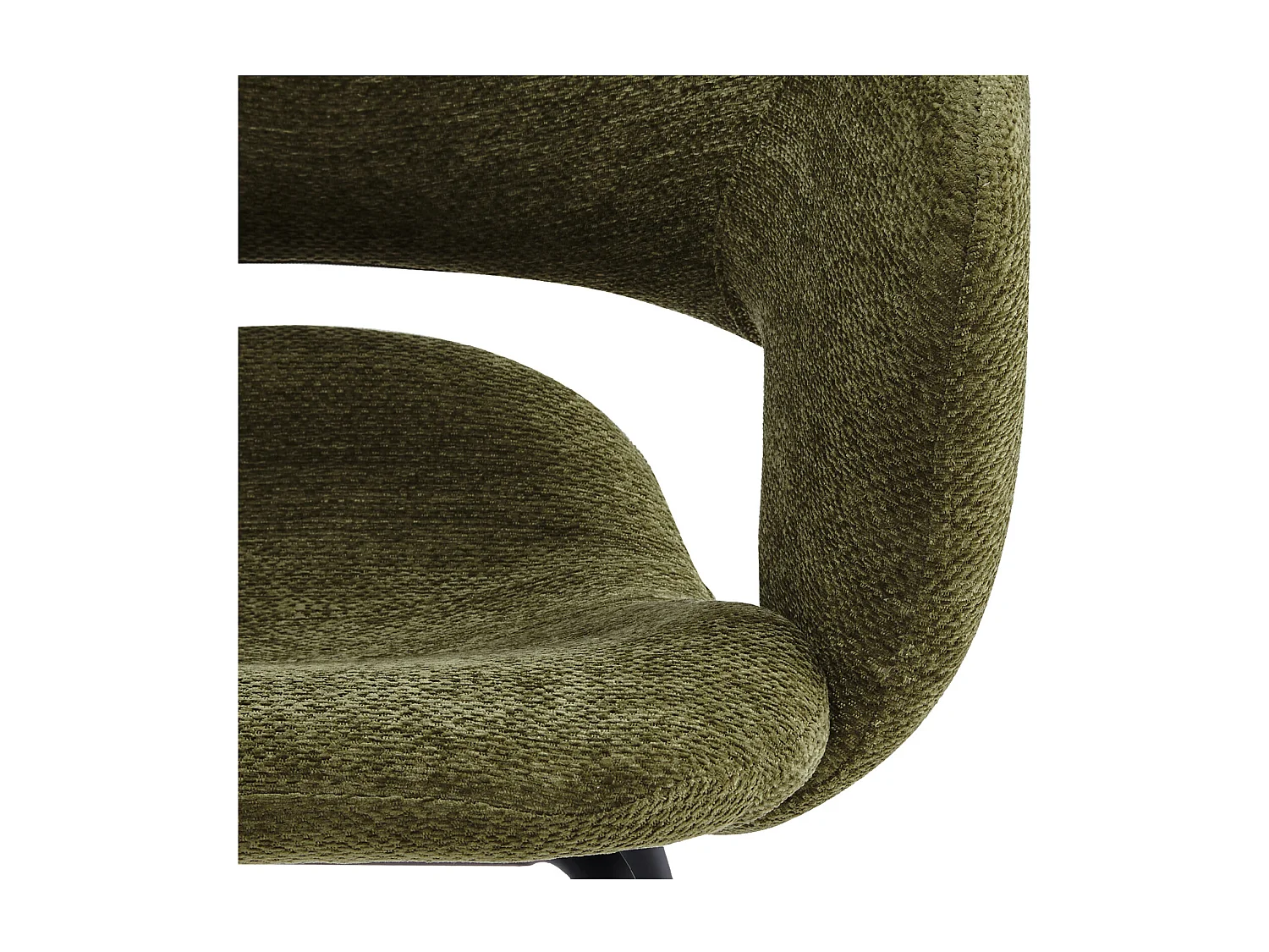 TRAVIS-Poltrona da tavolo in tessuto Luxury Kaki
