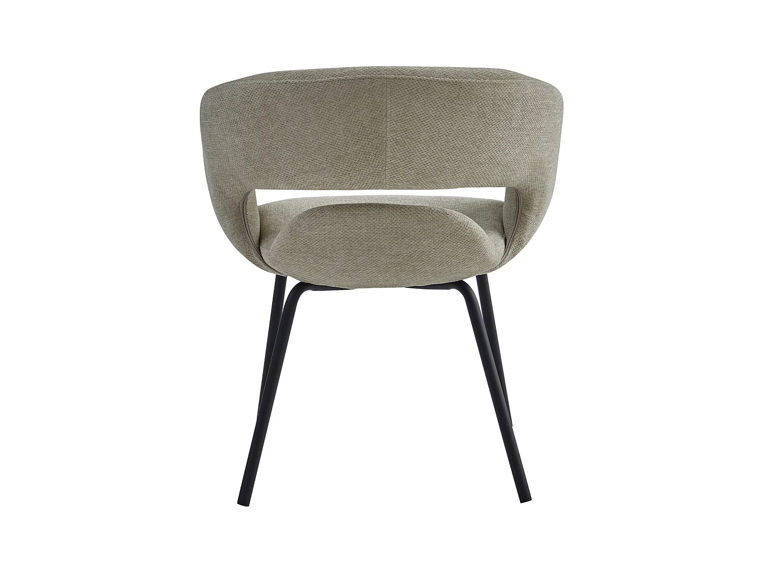 TRAVIS-Fauteuil de table en tissu Luxury Grège