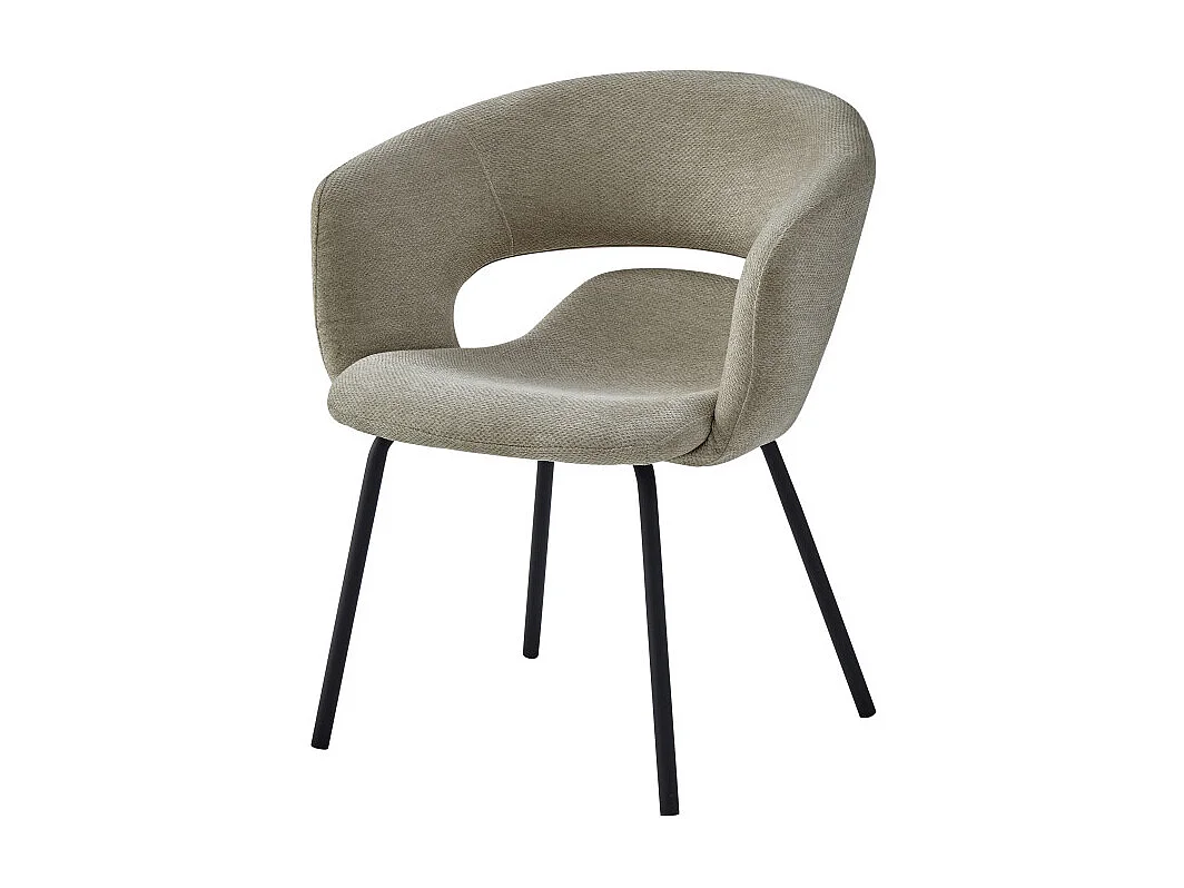 TRAVIS-Poltrona da tavolo in tessuto Luxury beige