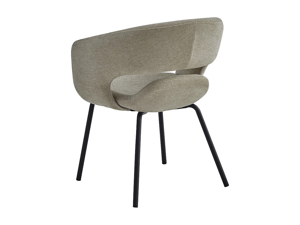 TRAVIS-Poltrona da tavolo in tessuto Luxury beige