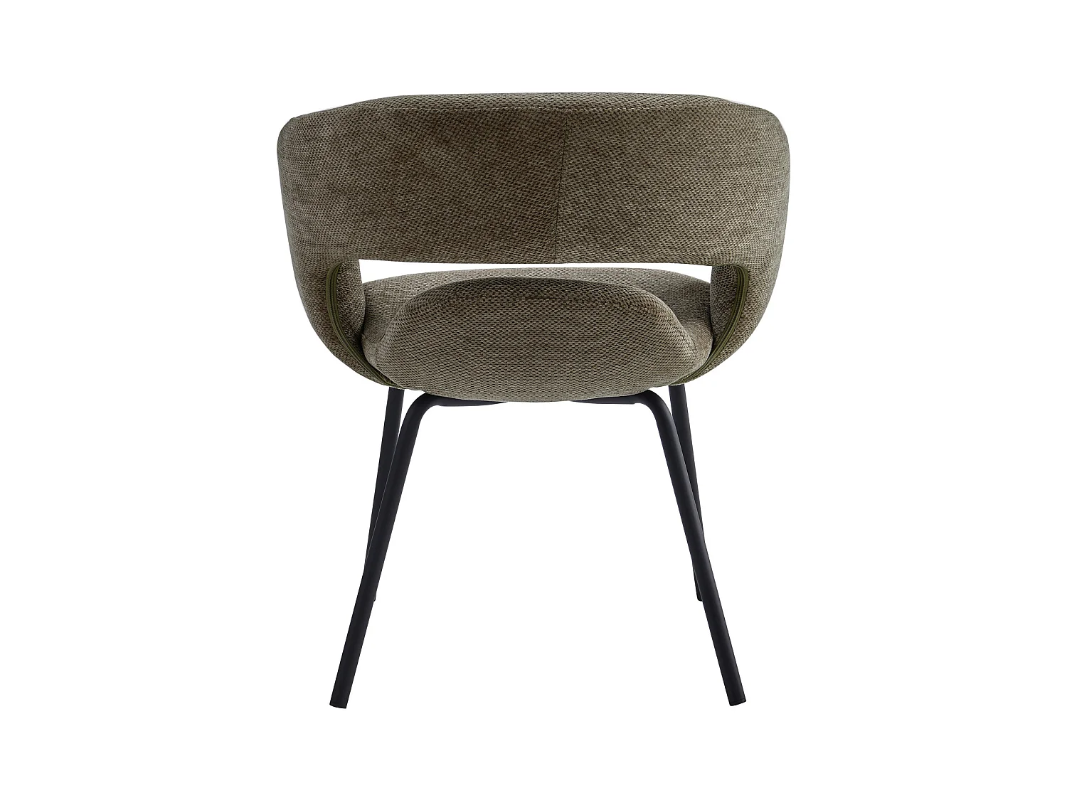 TRAVIS-Poltrona da tavolo in tessuto Luxury marronne