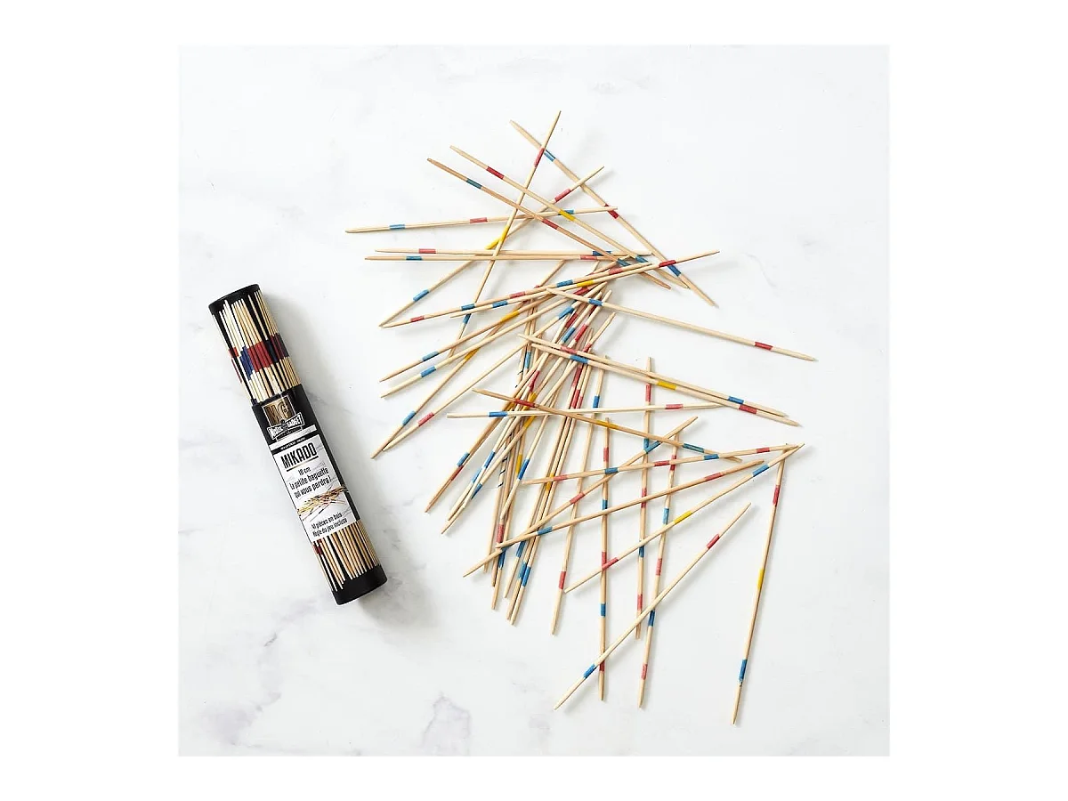 Jeu de mikado mini en bambou (H15cm)