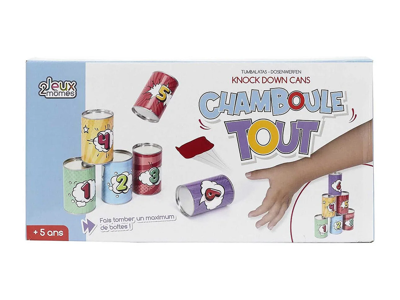 Jeu du Chamboule-Tout Style Cartoon - BOOOOM