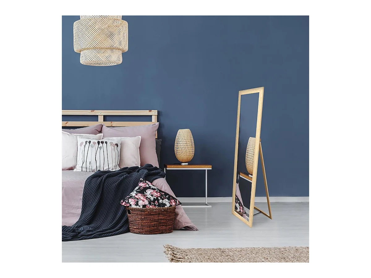 Miroir sur pied en bois 150 cm