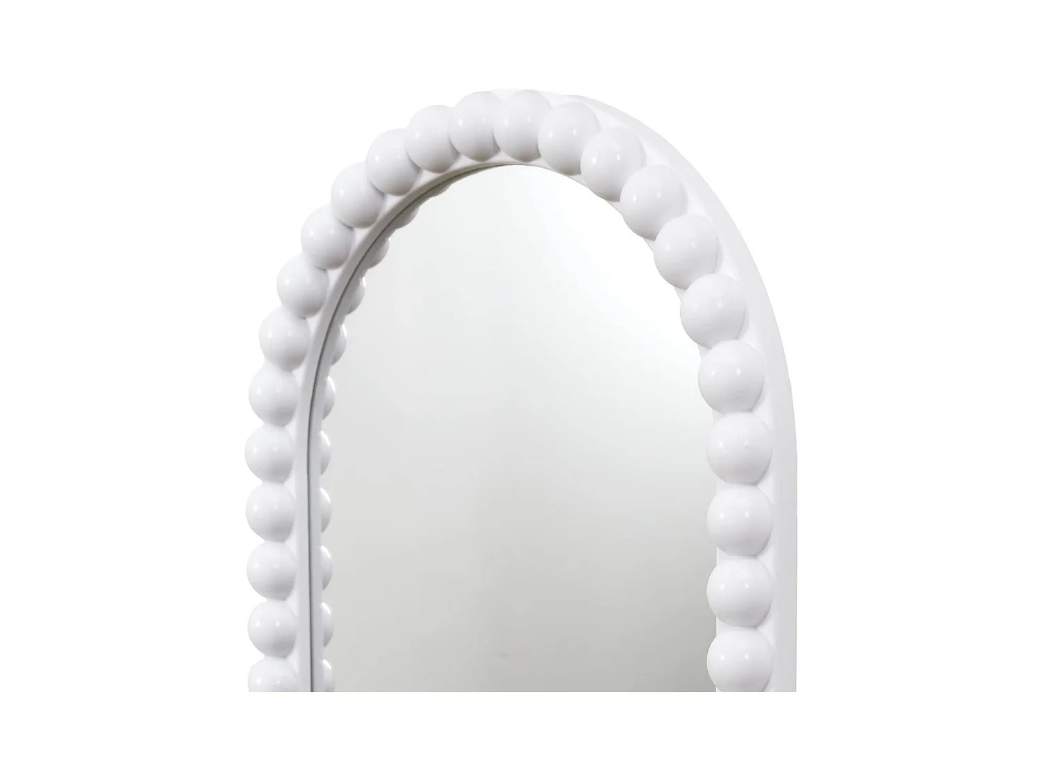 Lot de 3 Miroirs Blanc 75x25 cm / 50x25 cm / Ø25 cm - - TORIS