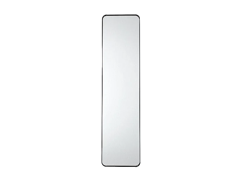 Miroir de Porte Rectangulaire 30x120cm en Verre et Aluminium Noir - GORIS