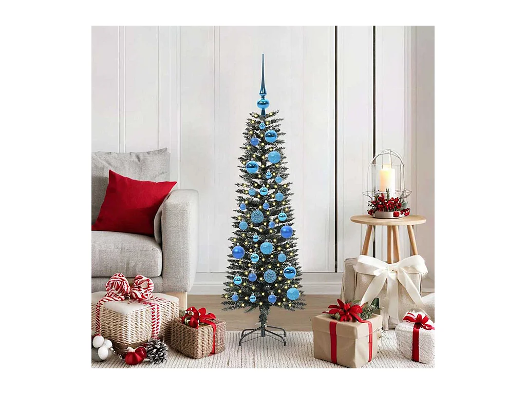 Sapin de Noël artificiel avec 150 LED Vert 40,5 x 40,5 x 120 cm