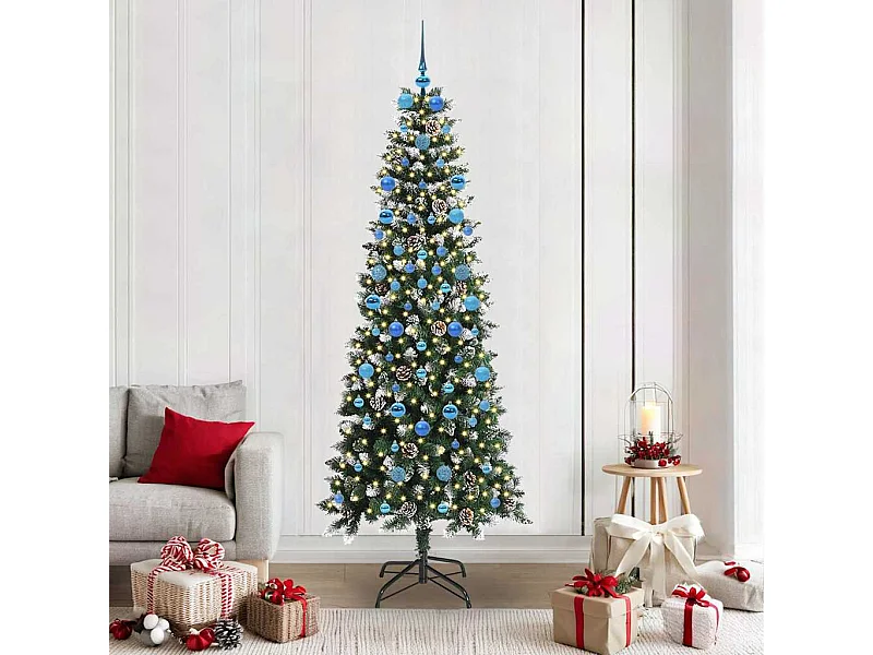 Sapin de Noël artificiel avec 300 LED Vert 86 x 86 x 210 cm