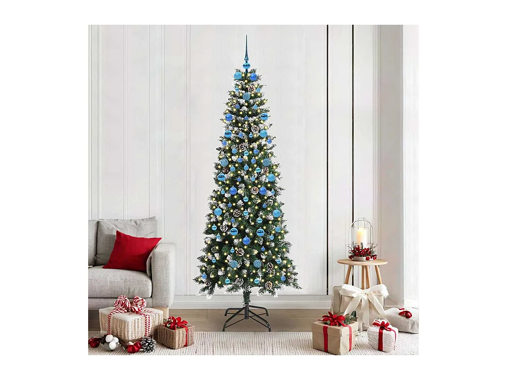 Sapin de Noël artificiel avec 300 LED Vert 86 x 86 x 210 cm
