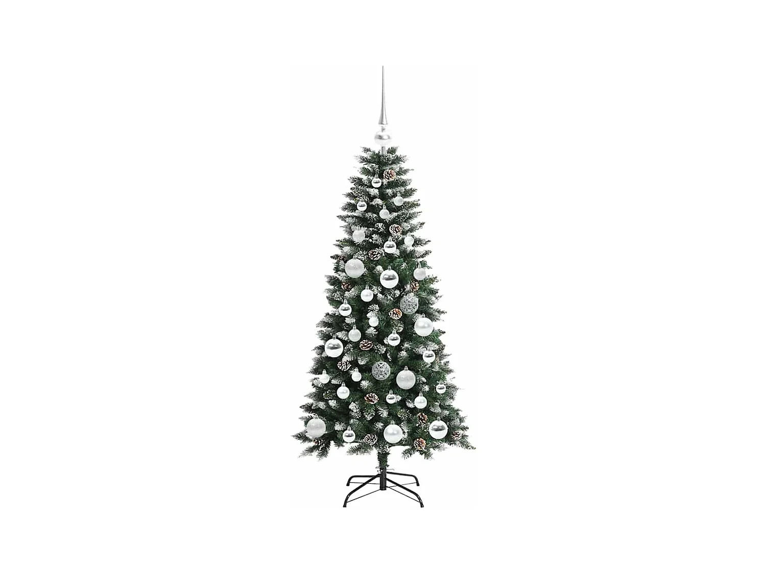 Sapin de Noël artificiel avec 150 LED Vert 55 x 55 x 120 cm