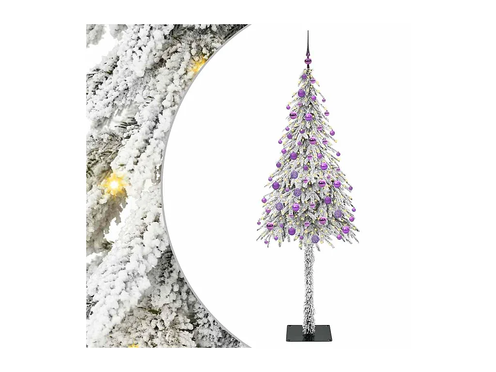 Kerstboom met 300 LED met standaard Wit 180 cm PE en Staal