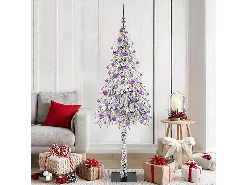 Árvore de Natal com 300 LEDs com suporte Branco 180 cm PE e Aço
