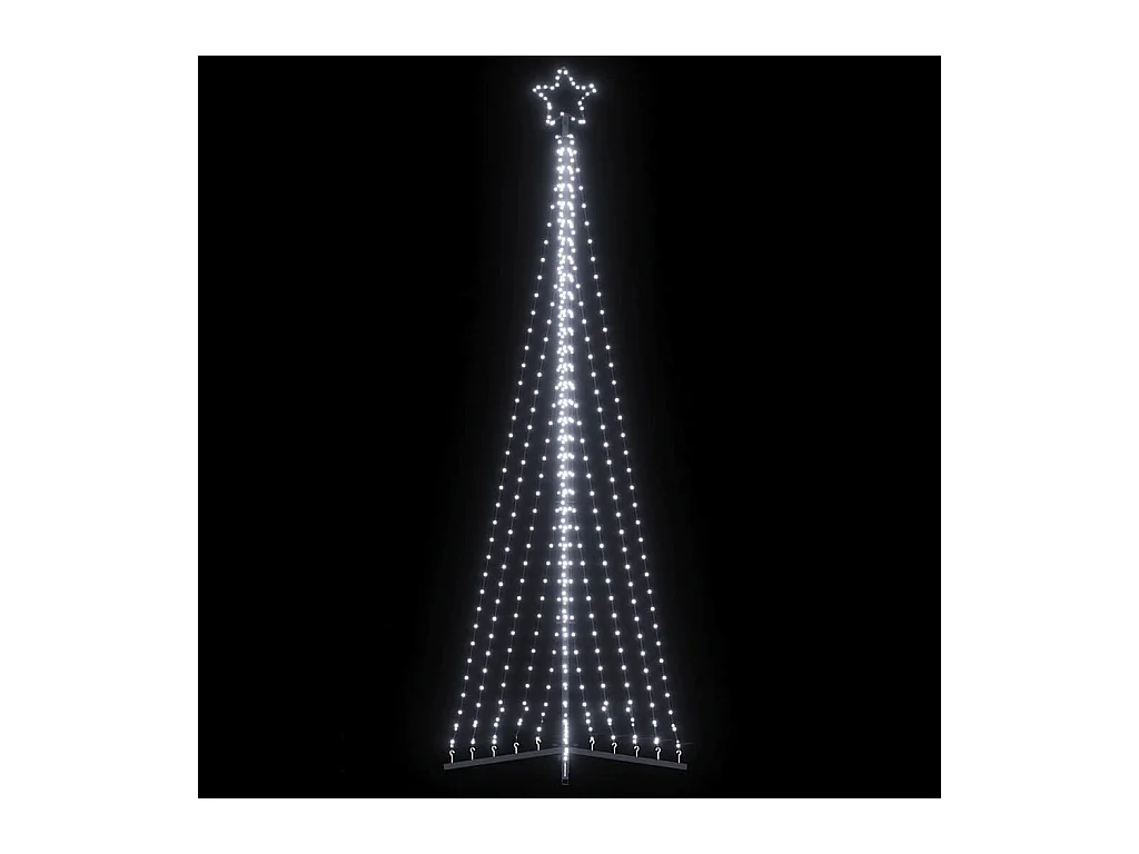 LED-kerstboom 495 LEDs koud wit 300,5 cm