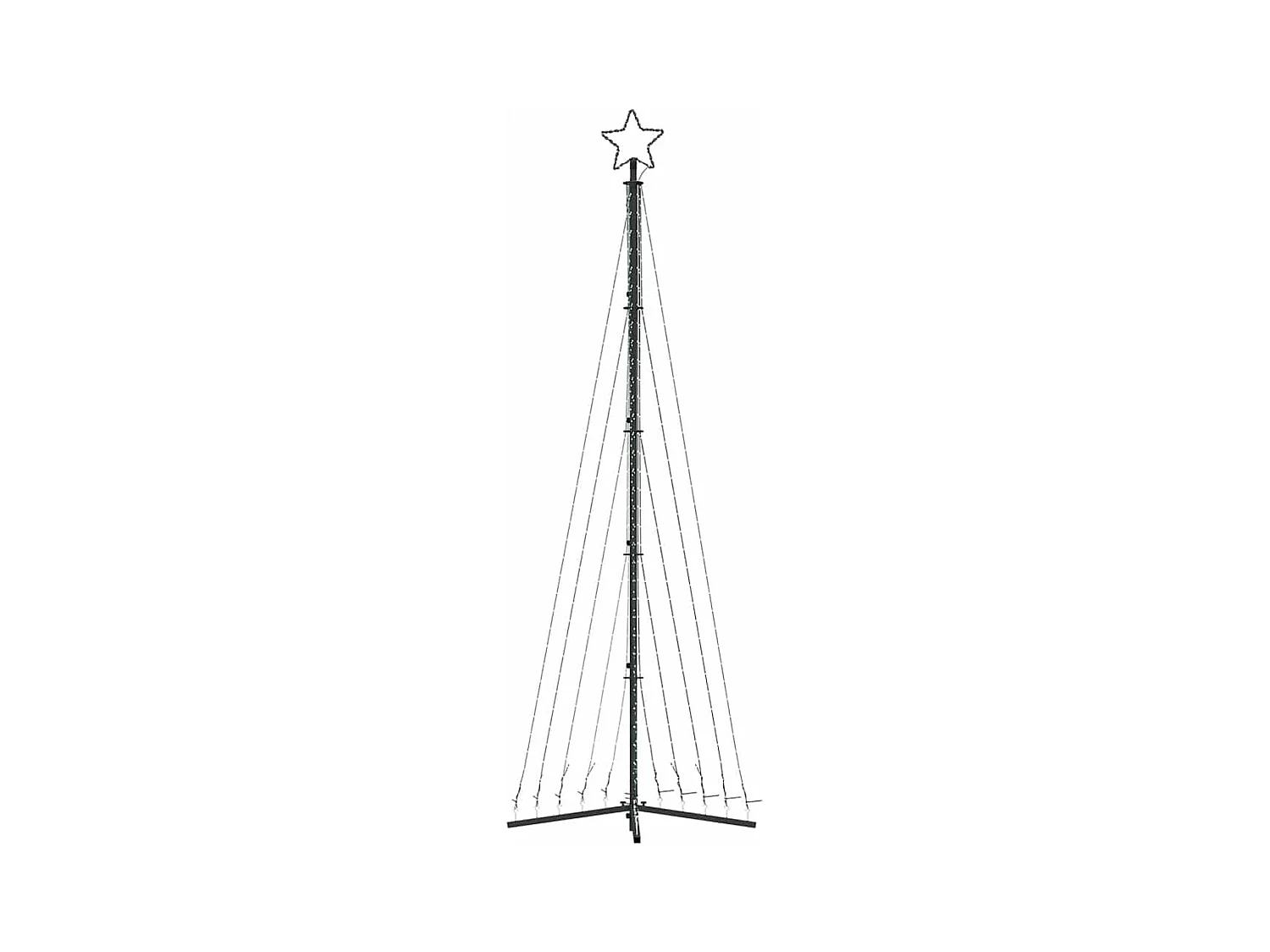LED-kerstboom 495 LEDs koud wit 300,5 cm