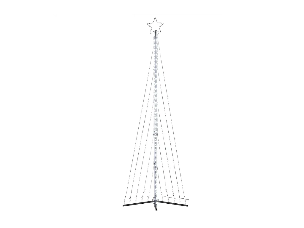 LED-kerstboom 495 LEDs koud wit 300,5 cm