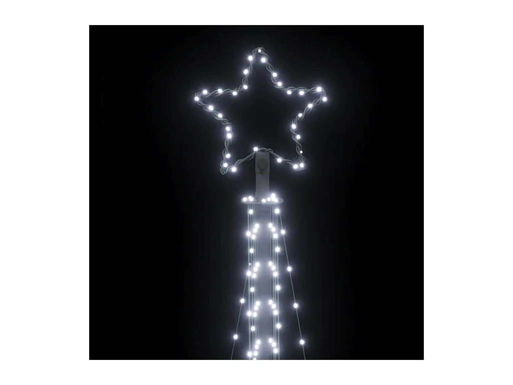 LED-kerstboom 495 LEDs koud wit 300,5 cm