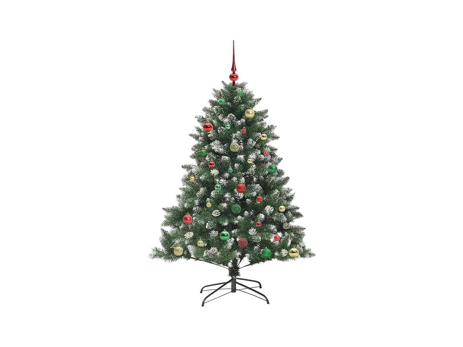 Sapin de Noël artificiel avec 150 LED Vert 105 x 105 x 150 cm