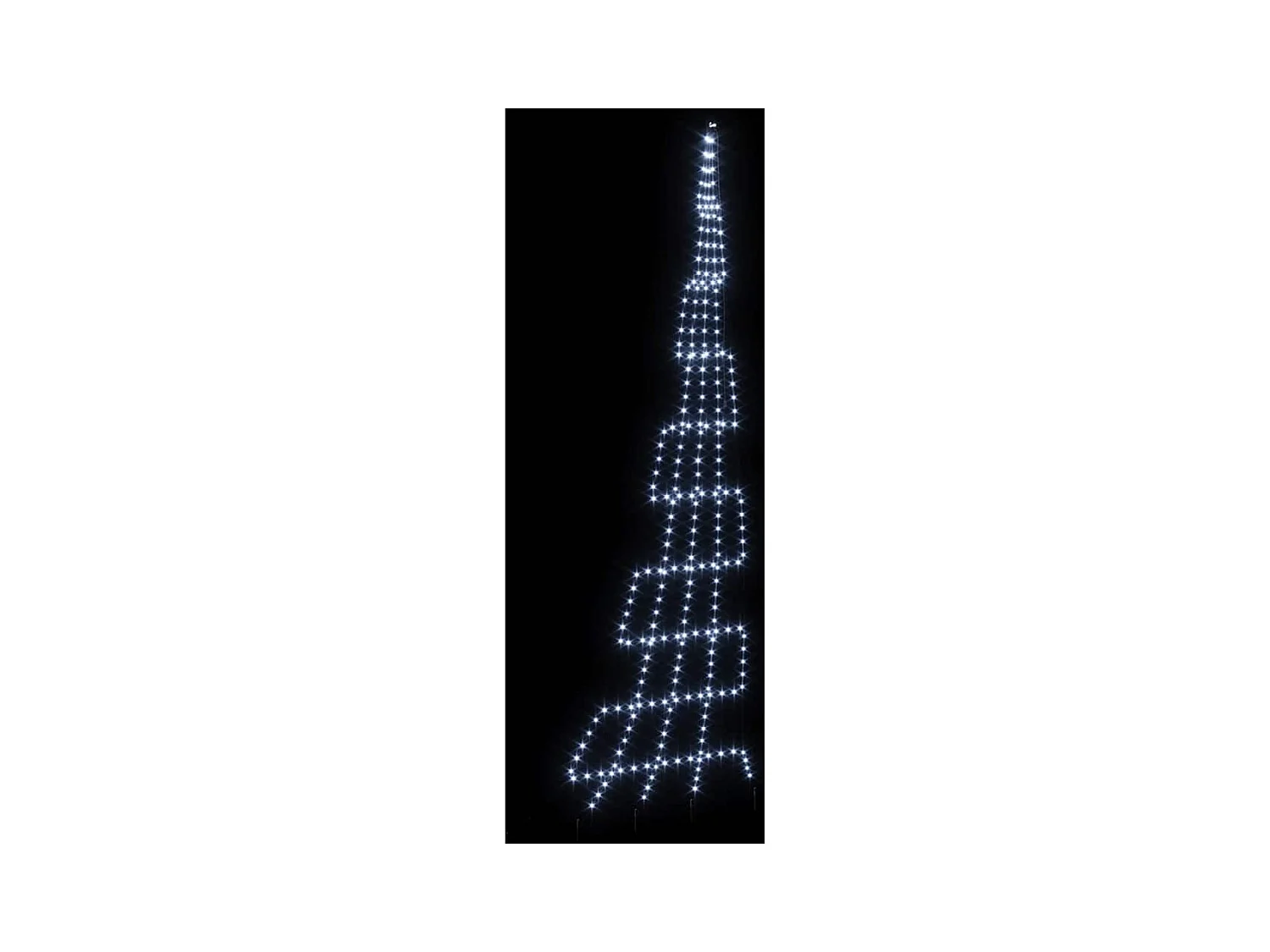 Árvore de Natal LED com 276 LEDs Branco frio 511 cm Metal