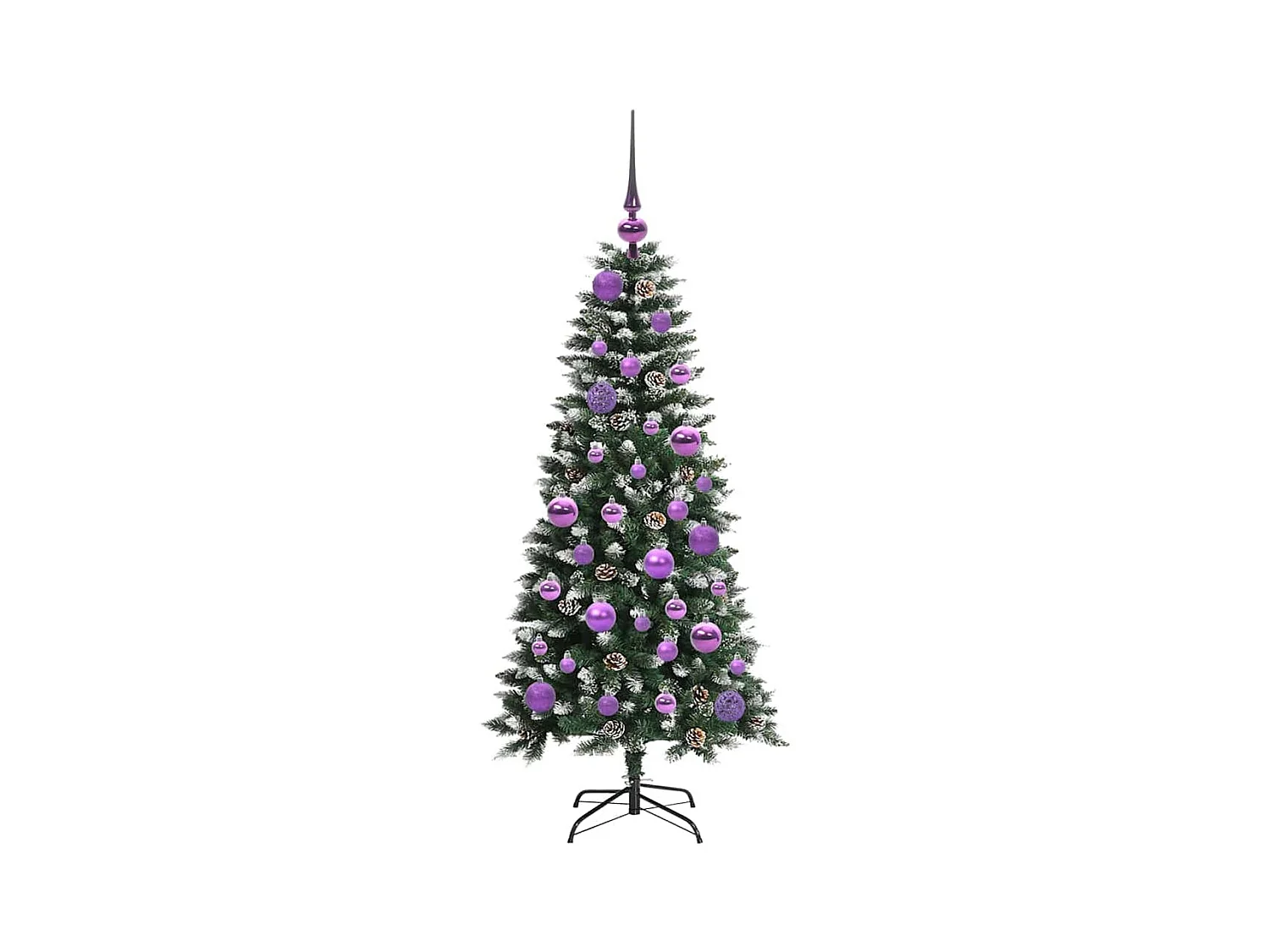Sapin de Noël artificiel avec 150 LED Vert 55 x 55 x 120 cm