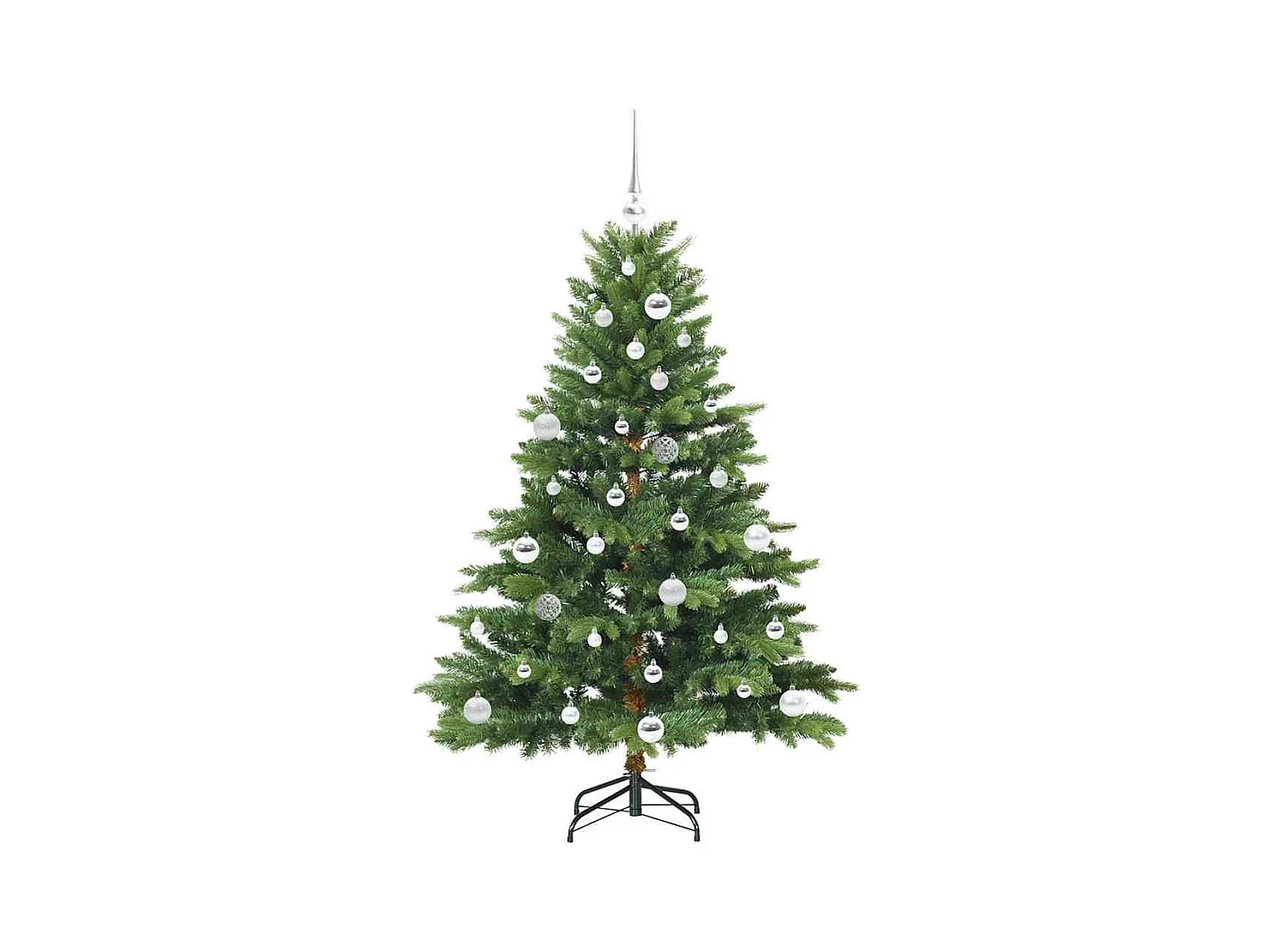 Árvore de Natal Artificial com 150 LEDs Verde 150 cm PE e PVC