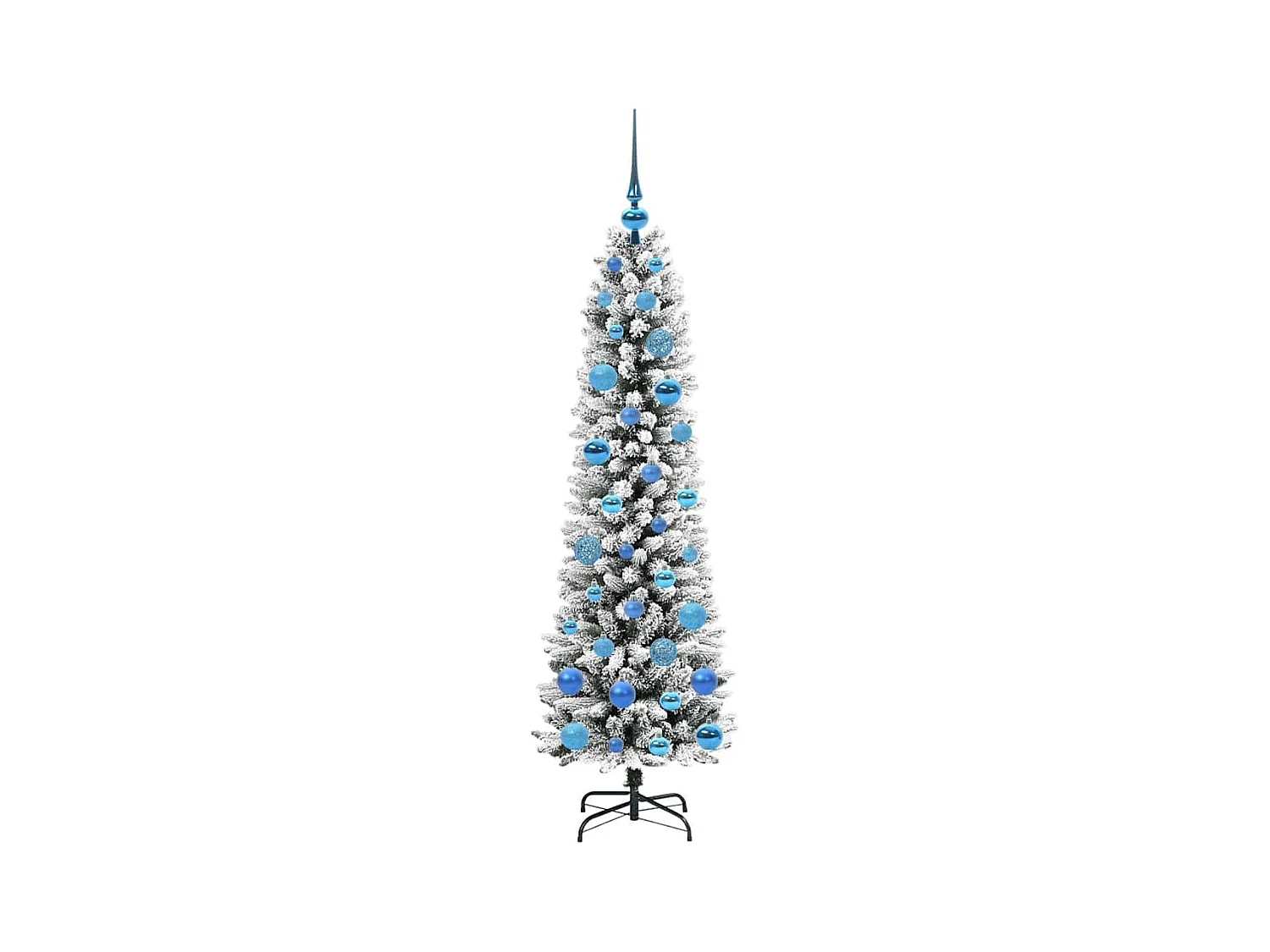 Sapin de Noël artificiel avec 150 LED Vert et blanc 150 cm