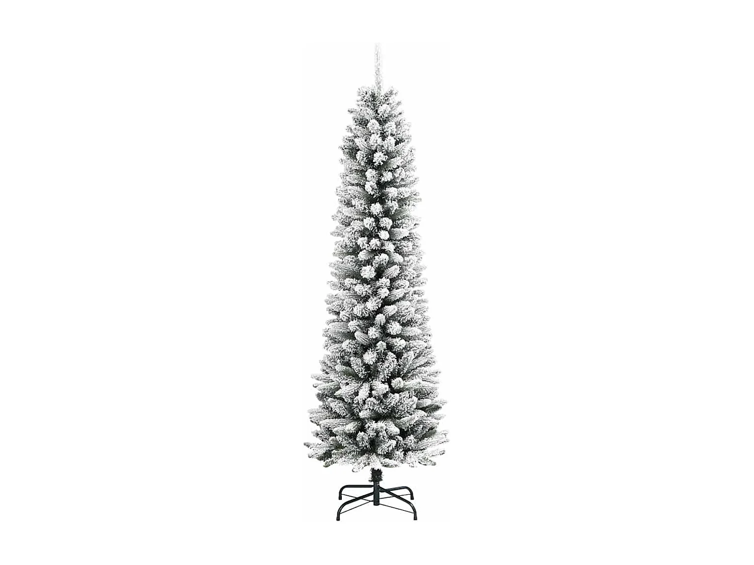 Sapin de Noël artificiel avec 150 LED Vert et blanc 150 cm