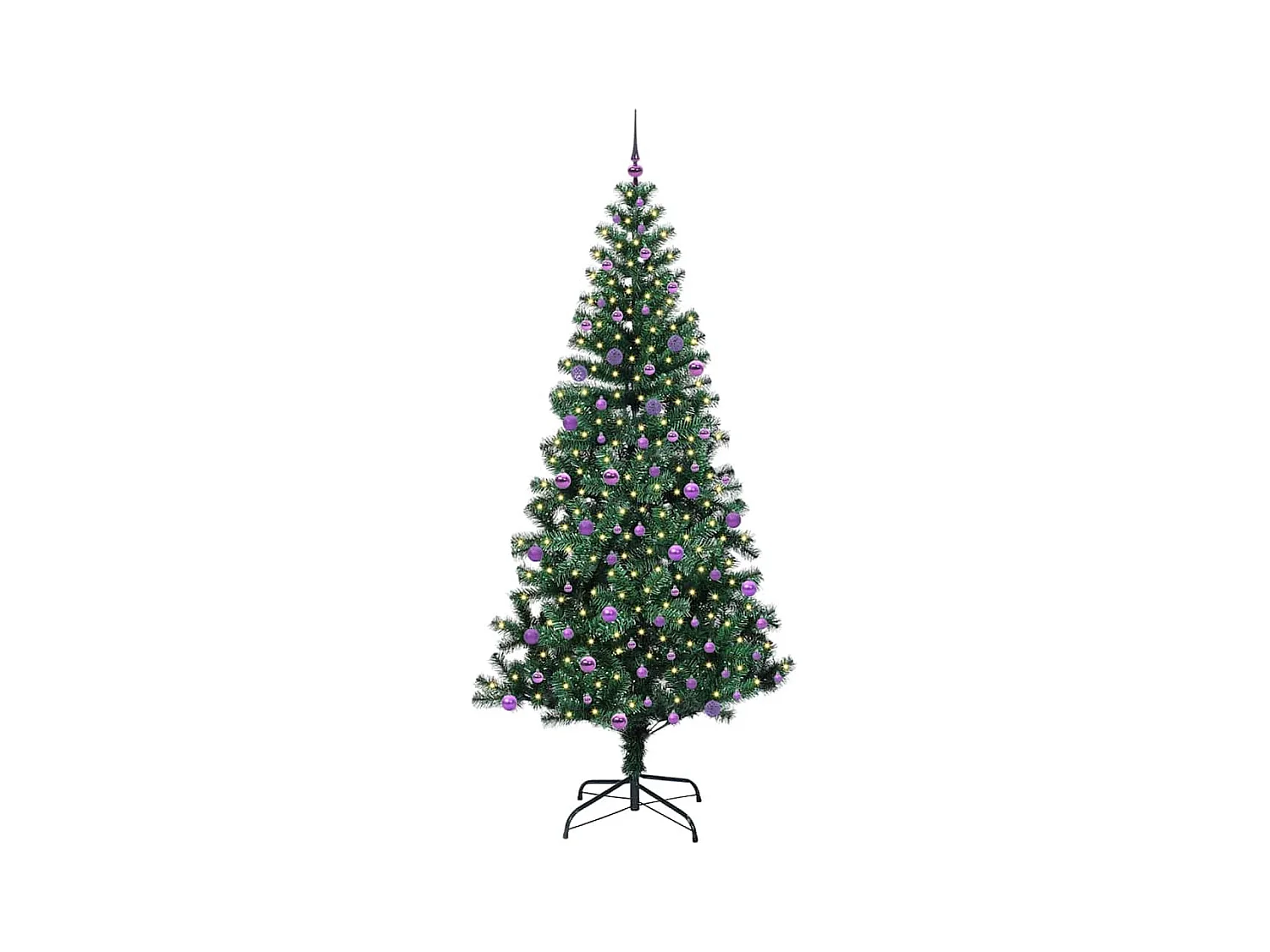 Árbol de Navidad Artificial Preiluminado Verde 240 cm